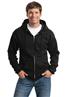 Port and Company Tall Ultimate Full- Zip Hooded Sweatshirt. PC90ZHT