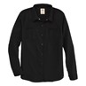 W DOW POPLIN LS SHIRT BLACK L5350B