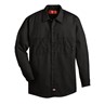 M DOW POPLIN LS SHIRT BK L535BK