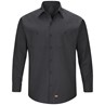 Red Kap Men's Long Sleeve MIMIX Work Shirt - SX10BK