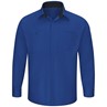 Men's Long Sleeve Performance Plus Shop Shirt with OilBlok Technology - Royal Blue-Black Mesh - SY32RB