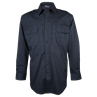 Tact Squad Long Sleeve 65-35 Poly-Cotton Rip-Stop Tactical Shirt Black T8512BK