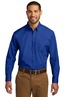 Port Authority  Tall Long Sleeve Carefree Poplin Shirt. TW100