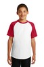 Sport-Tek Youth Short Sleeve Colorblock Raglan Jersey. YT201