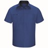 Men's Short Sleeve Performance Plus Shop Shirt With Oilblok Technology SY42RB