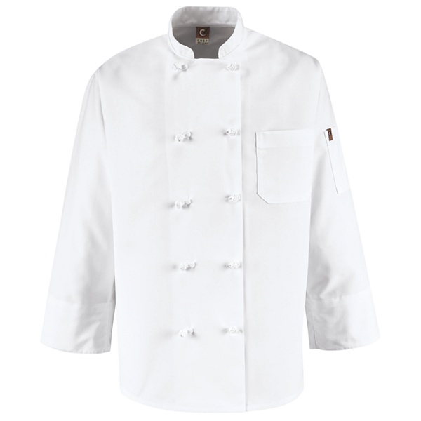 Ten Knot Button Chef Coat 0421WH