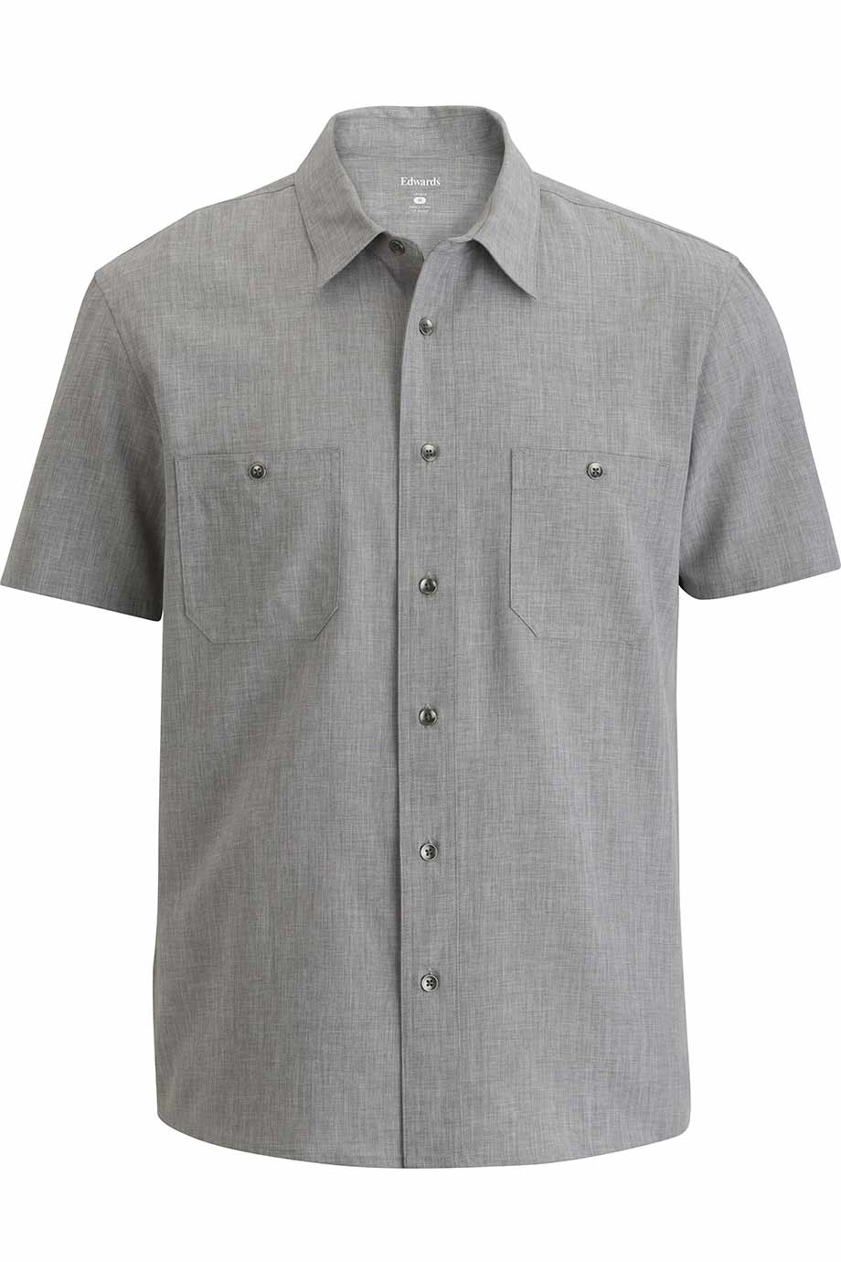 Edwards Melange Mens Camp Shirt 1039