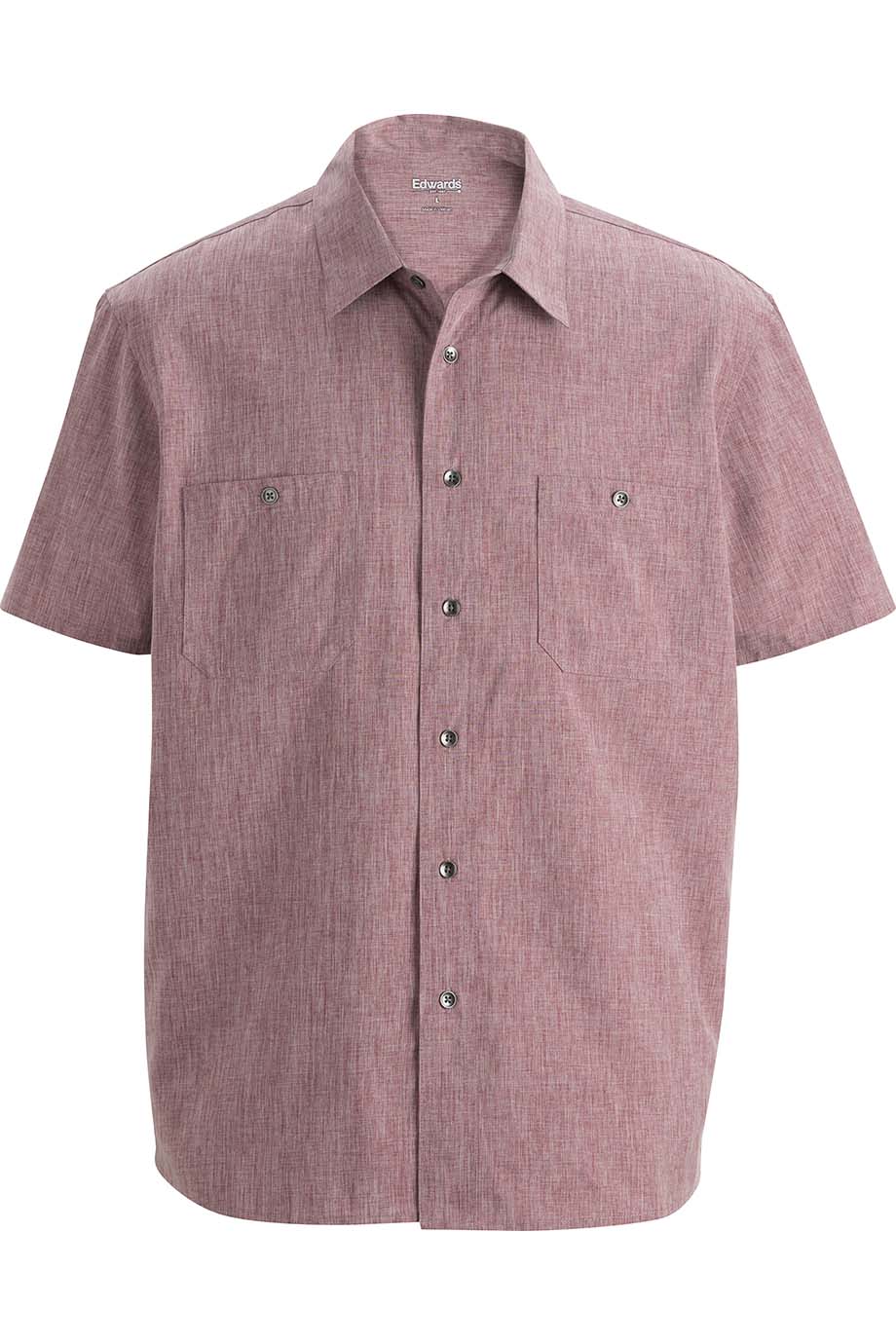 Edwards Melange Mens Camp Shirt 1039