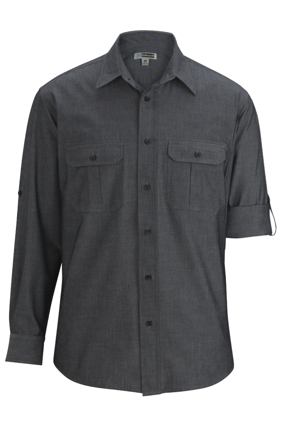 Men's Chambray Roll Up Sleeve Shirt 1298