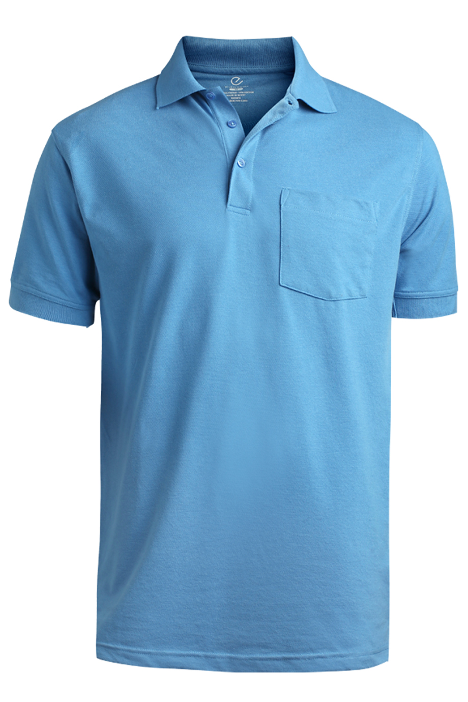 Blended Pique Short Sleeve Polo With Pocket 1505