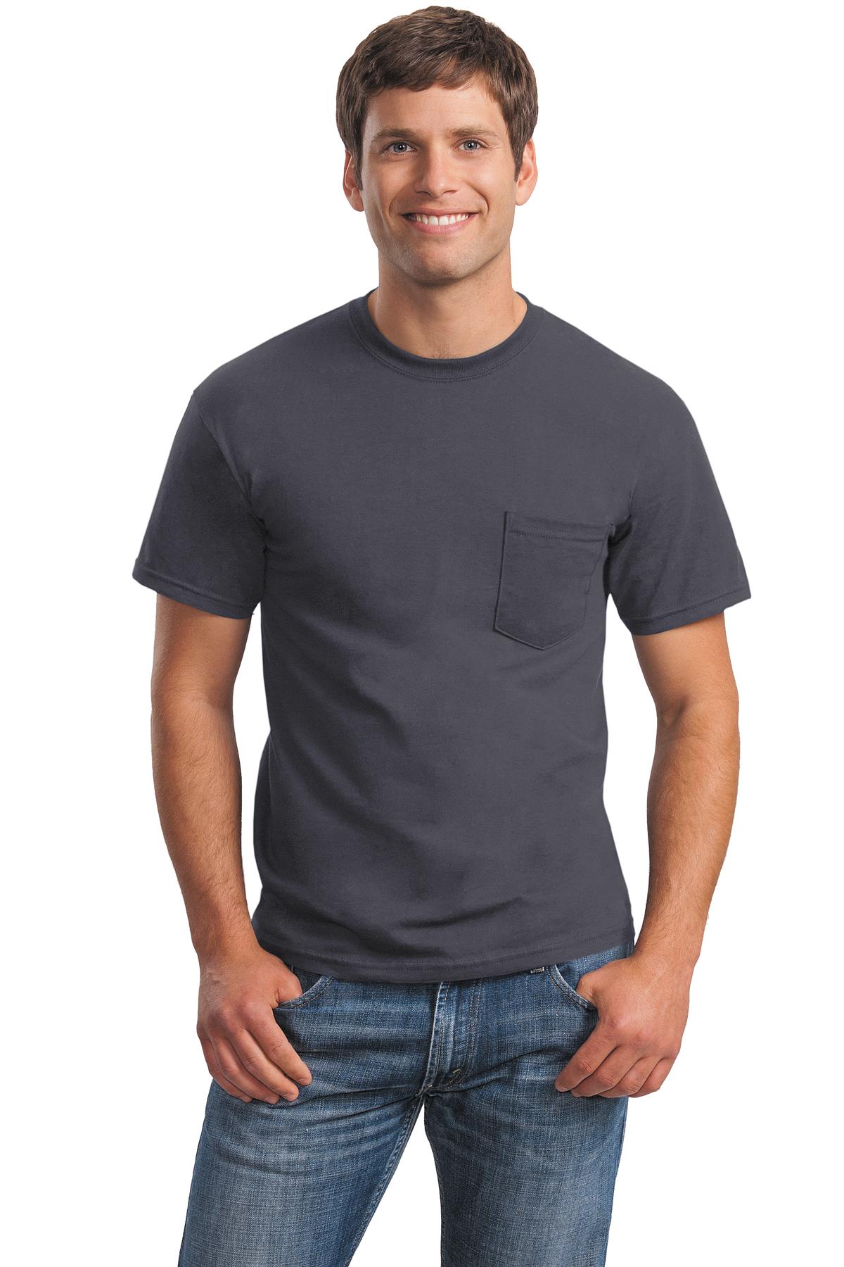 Gildan - Ultra Cotton 100% Cotton T-Shirt with Pocket.  2300