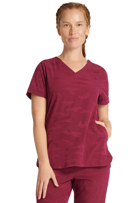 Healing Hands PL JACQUARD Joy Camo Top - 2353