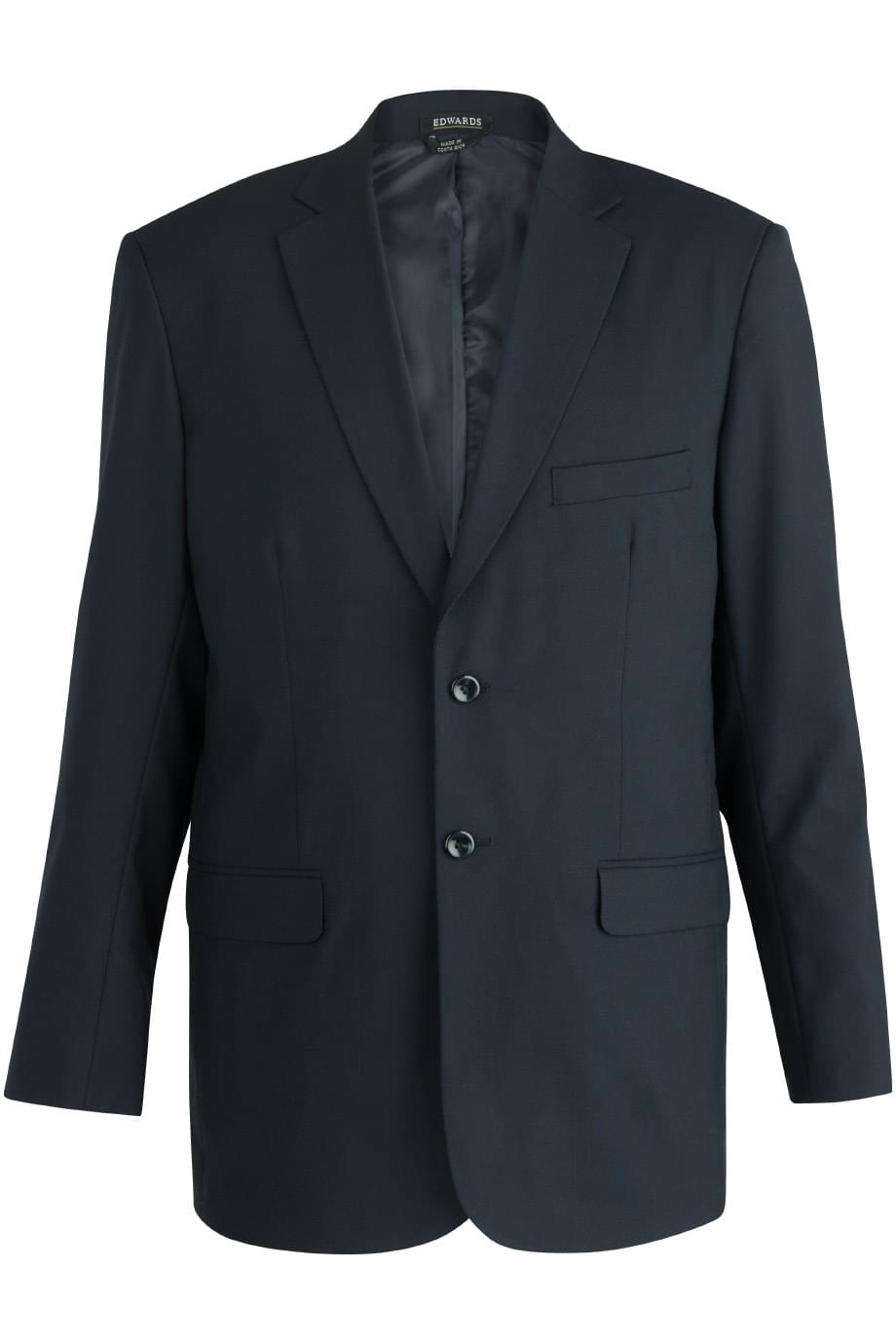 Edwards Mens Single Breasted Poly-Wool Suit Coat - 3633