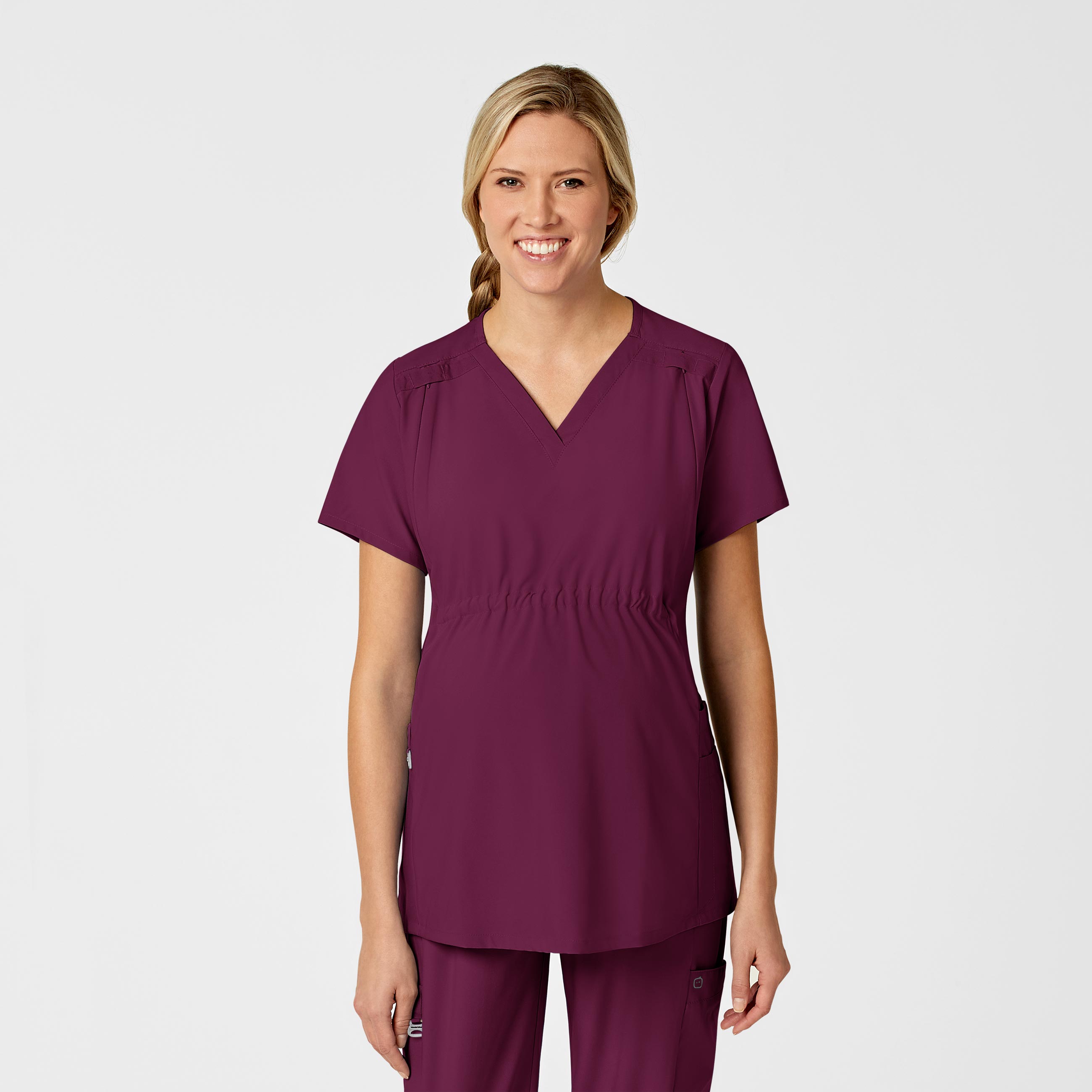 Wink W123 Maternity V-Neck Scrub Top - 4555