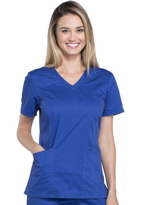 Cherokee Ladies Workwear WW Core Stretch  V-Neck Top 4710