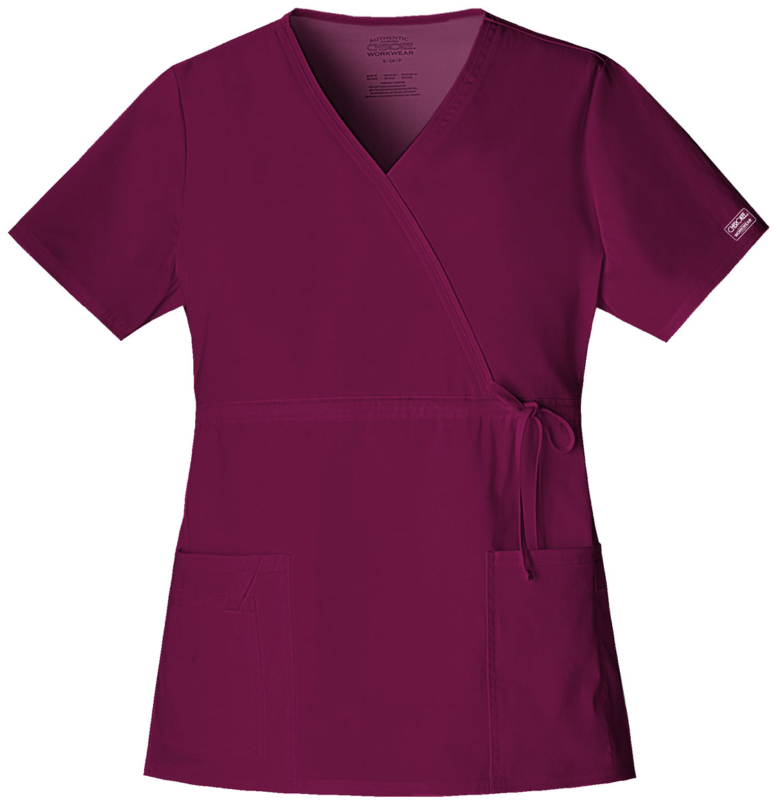 Cherokee Workwear Mock Wrap Top 4748