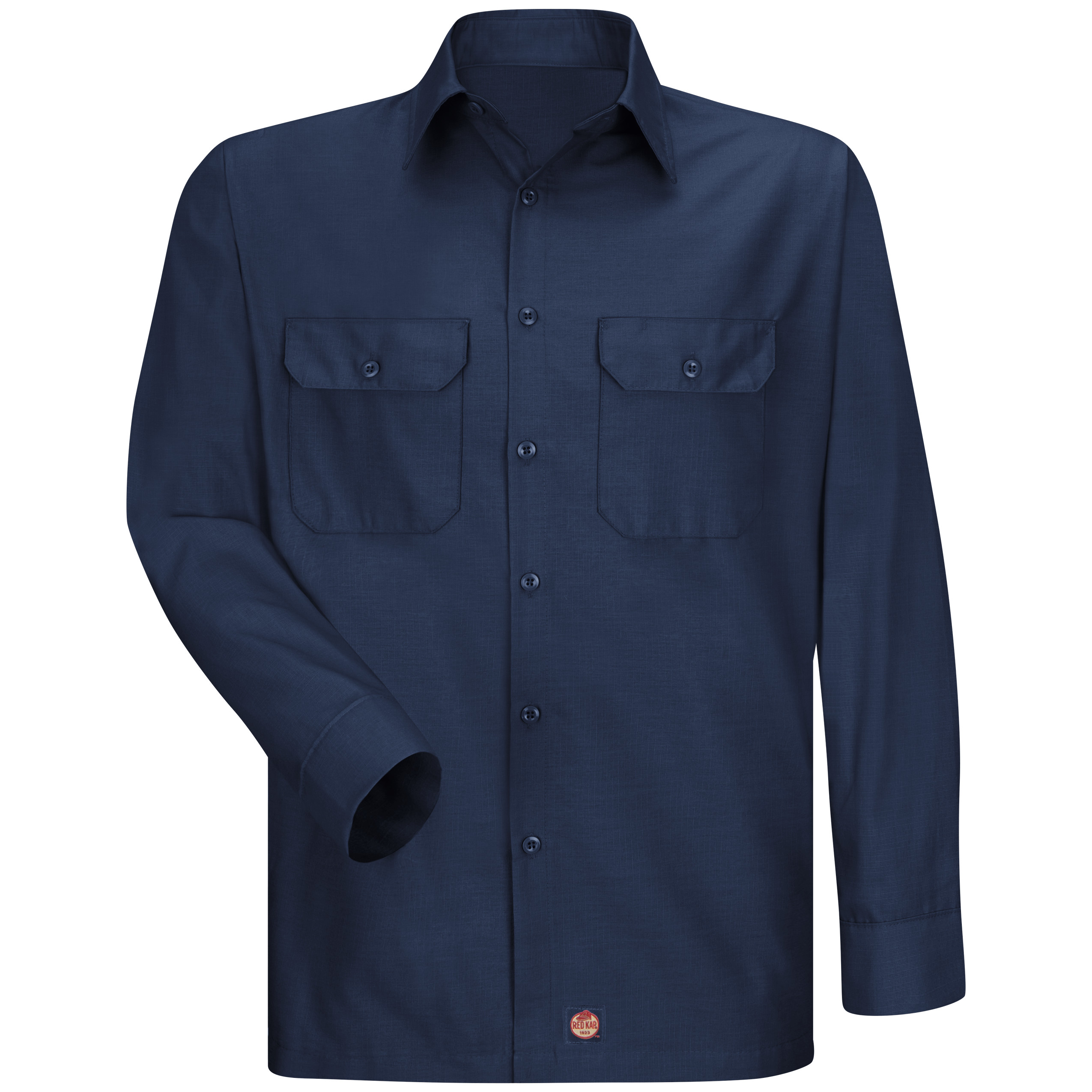 Red Kap Men's Long Sleeve Solid Rip Stop Shirt - SY50NV