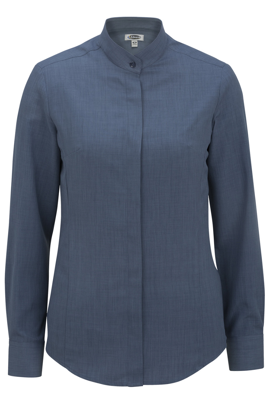 Ladies' Batiste Banded Collar Shirt 5392