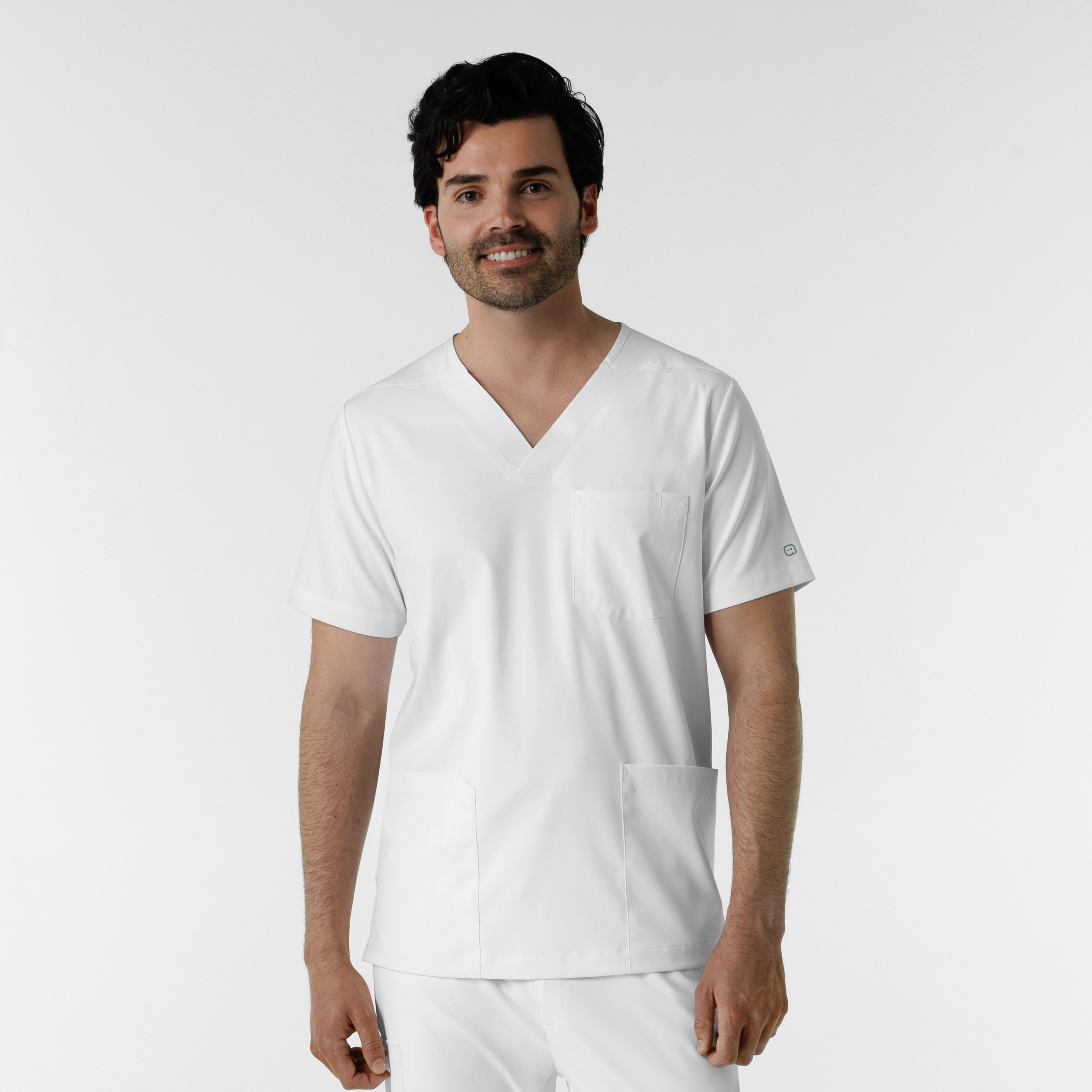 Wink Boundless WBL Mens V-Neck Top with Chest Pocket 6351