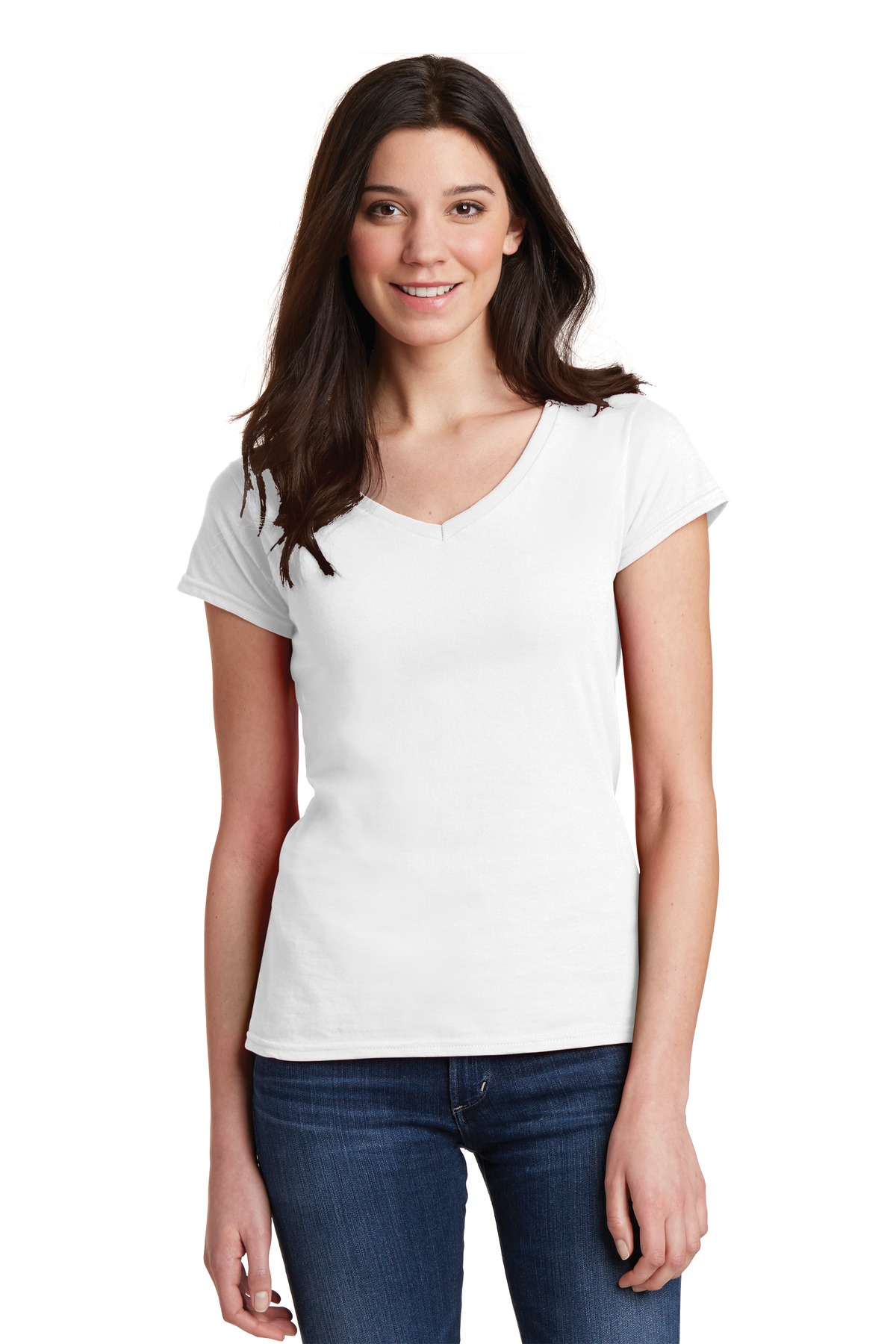 Gildan Softstyle Women's Fit V-Neck T-Shirt. 64V00L