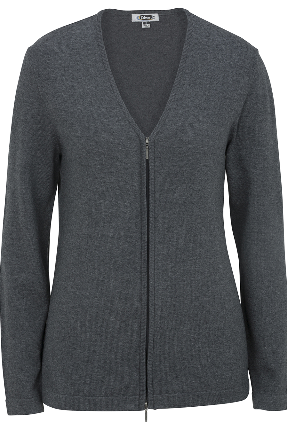 Ladies' Full Zip V-Neck Cardigan Sweater 7062