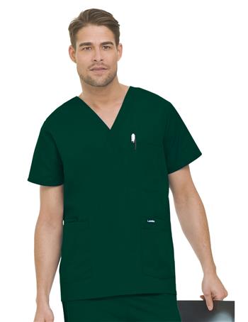 Men's 5-Pocket Scrub Top.  7489