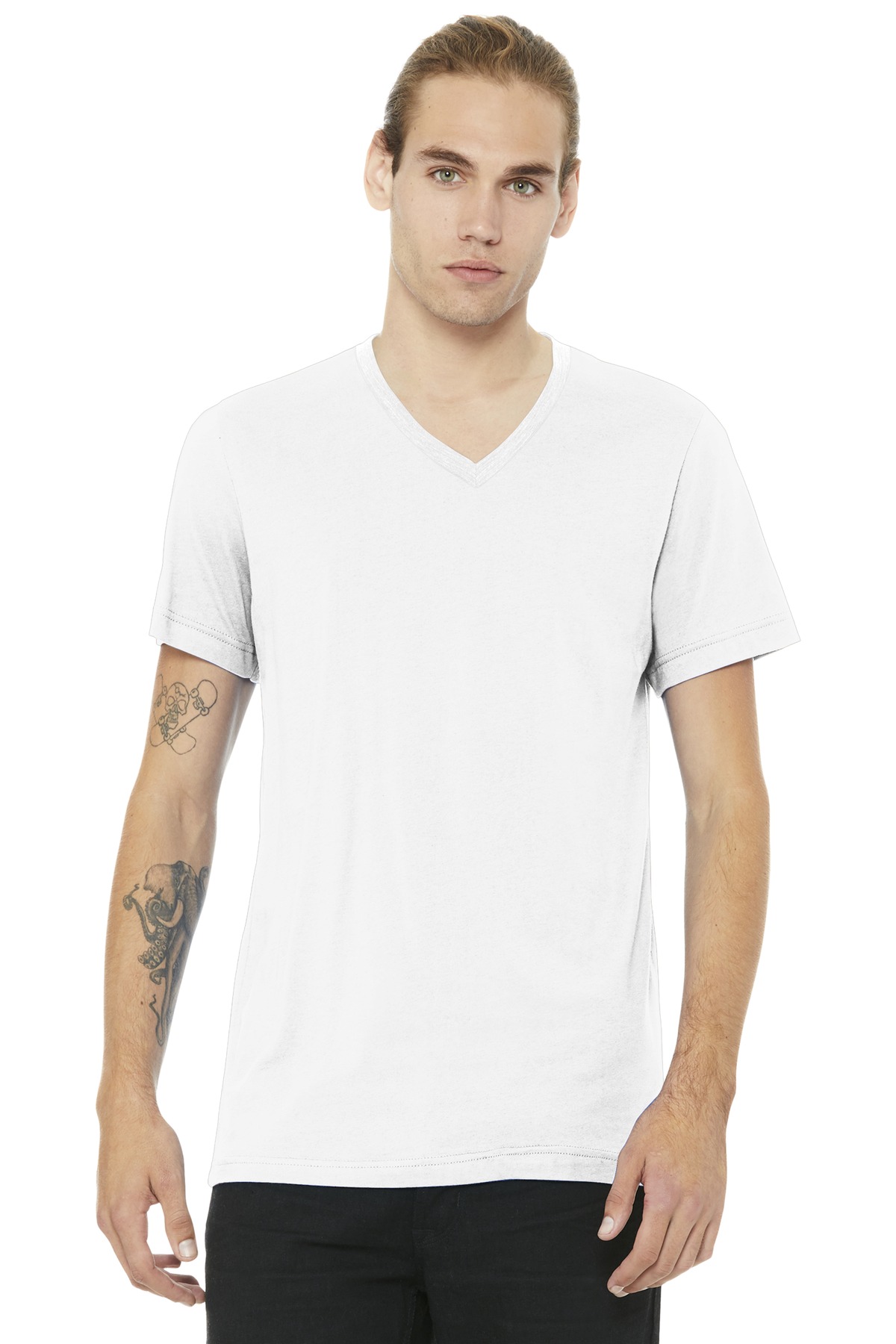 BELLA+CANVAS  Unisex Jersey Short Sleeve V-Neck Tee. BC3005