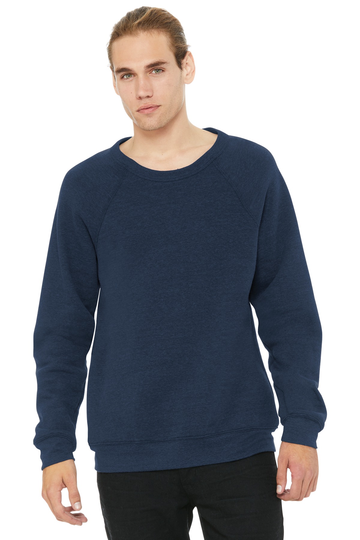 BELLA+CANVAS  Unisex Sponge Fleece Raglan Sweatshirt. BC3901