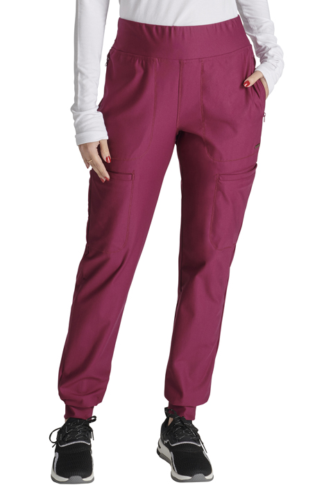 Cherokee Form Mid Rise Tapered Leg Drawstring Pant - CK092