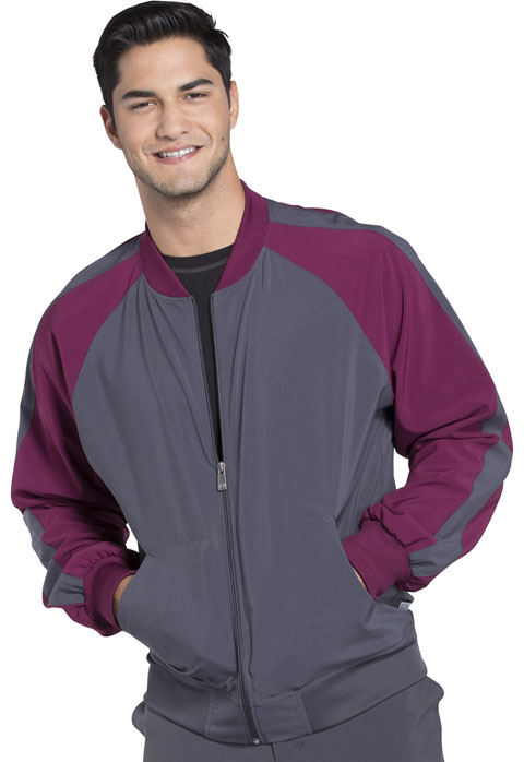 Men's Colorblock Zip Up Warm-Up Jacket CK330A