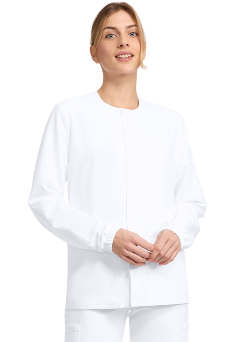 Cherokee Unisex Snap Front Warm Up Jacket - CK393A