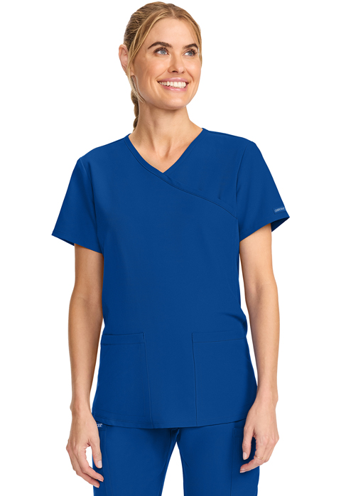 Cherokee Maternity Mock Wrap V-Neck Top - CK701A