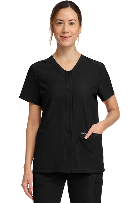 Cherokee Women's 2-Pocket Snap-Front Top - CK844A