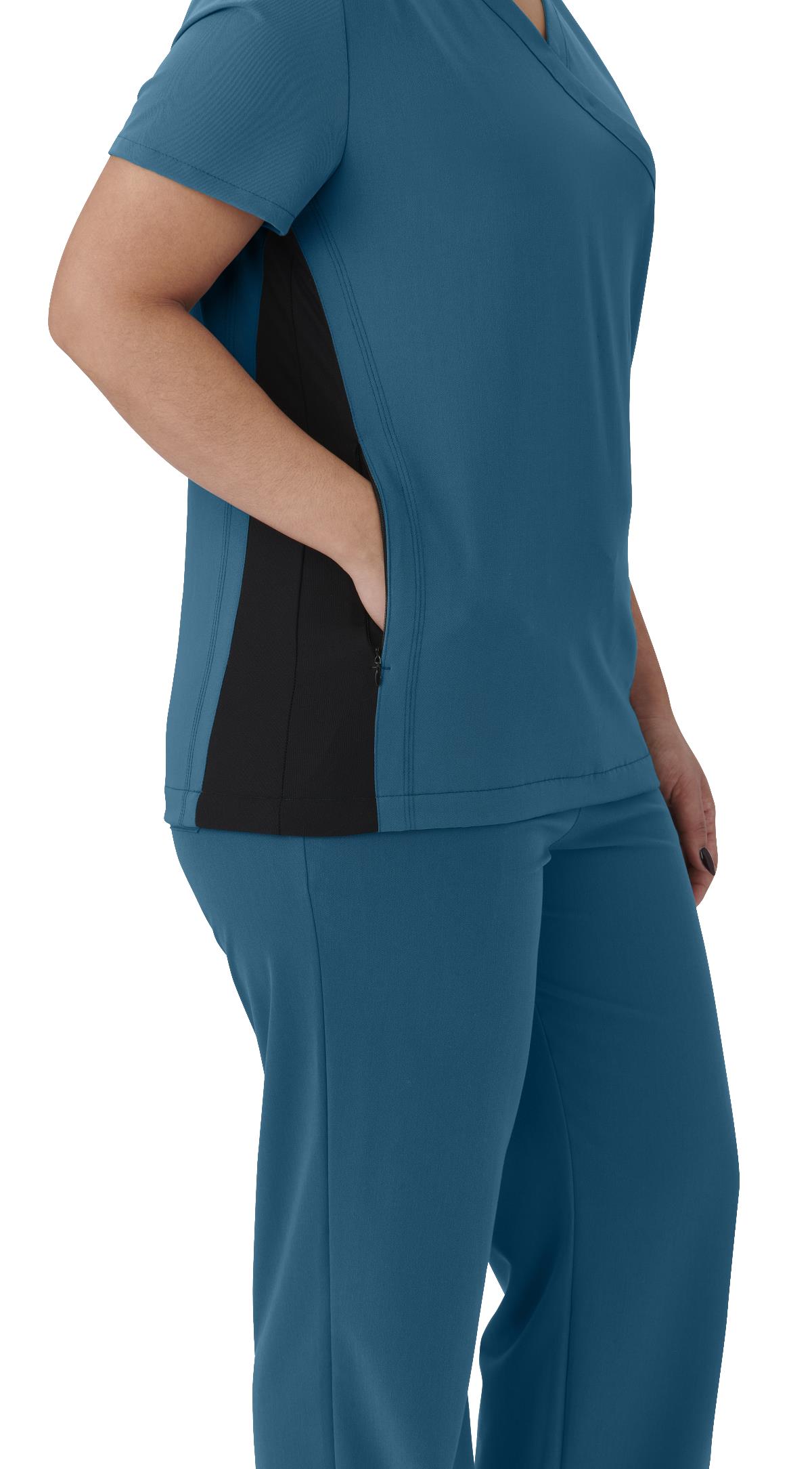 AVE - Staten Women's 2 Pocket Stretch Maternity Scrub Top - 4865
