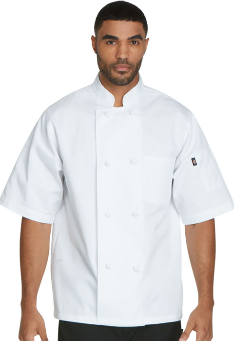 Unisex Classic Knot Button Chef Coat S/S DC48