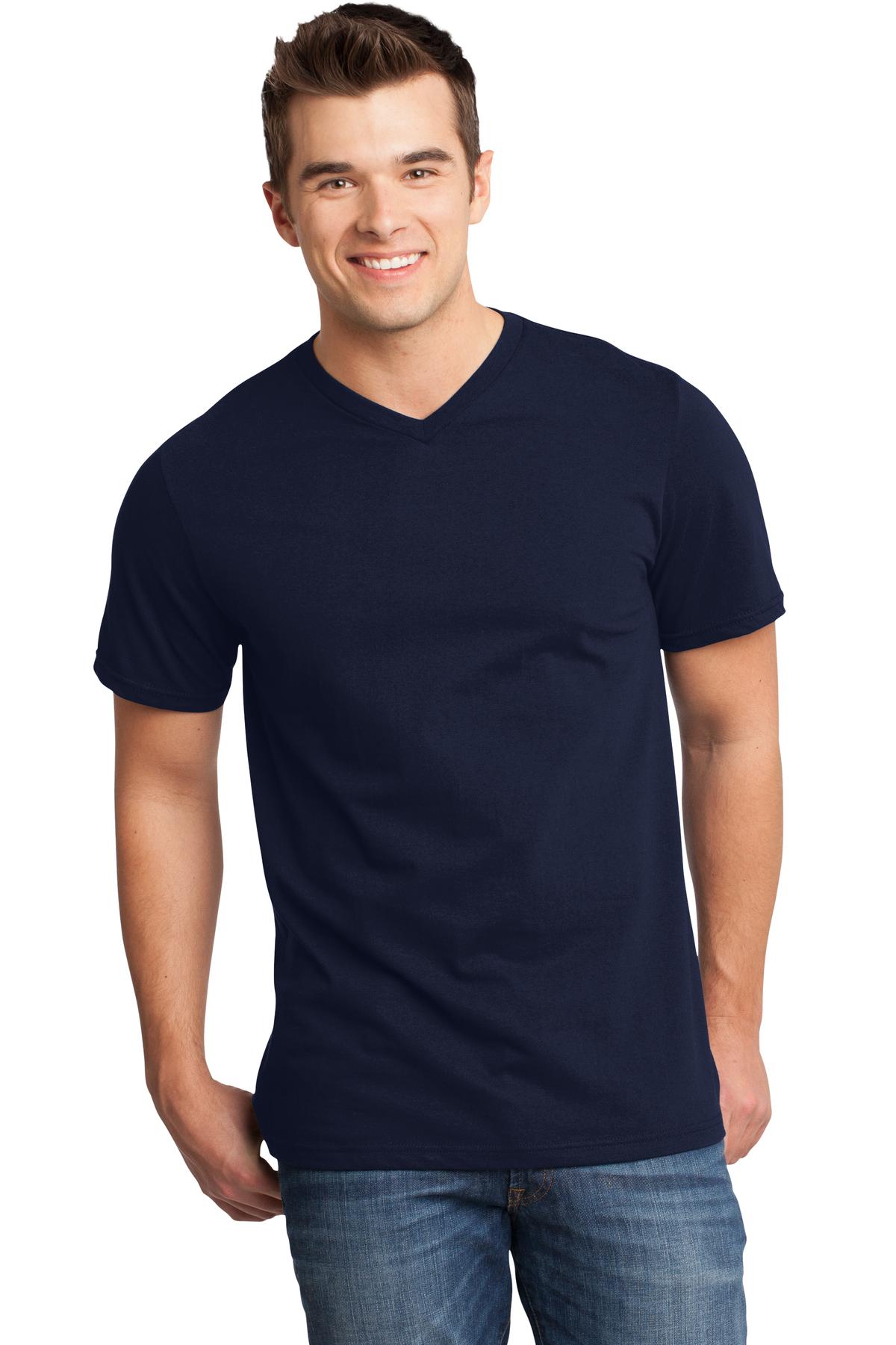 District - Young Mens Very Important Tee V-Neck. DT6500