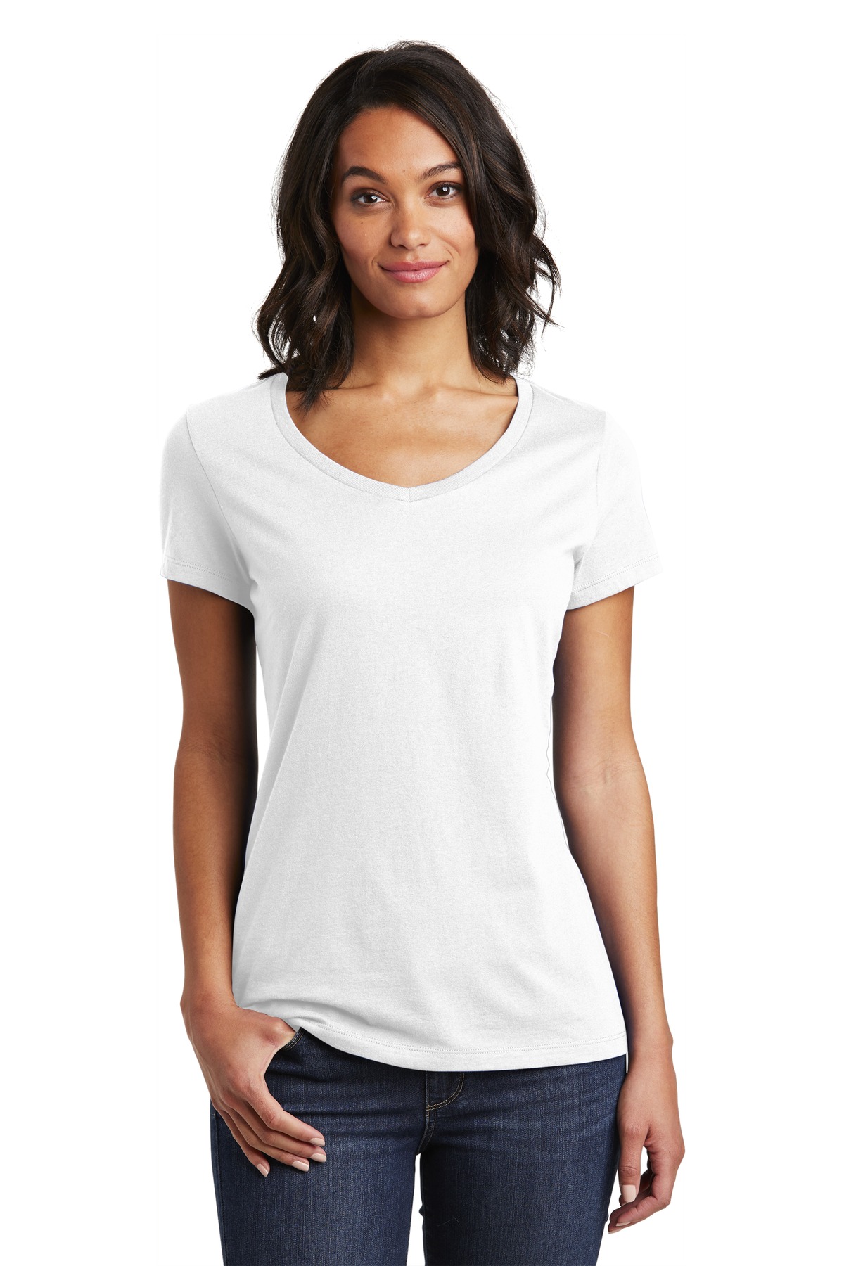 District  Women's Very Important Tee  V-Neck. DT6503