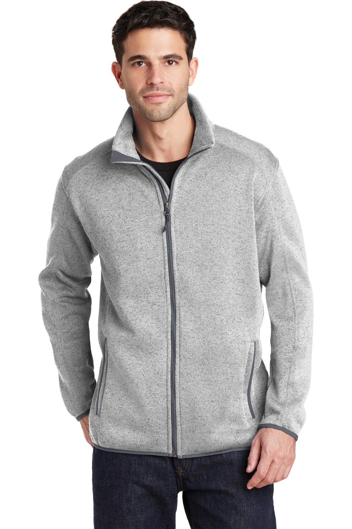 Port Authority Men's Sweater Fleece Jacket. F232