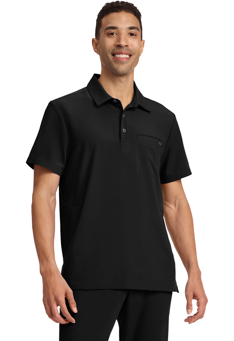Healing Hands Men's 3-Pocket Polo Collar Top - HH759