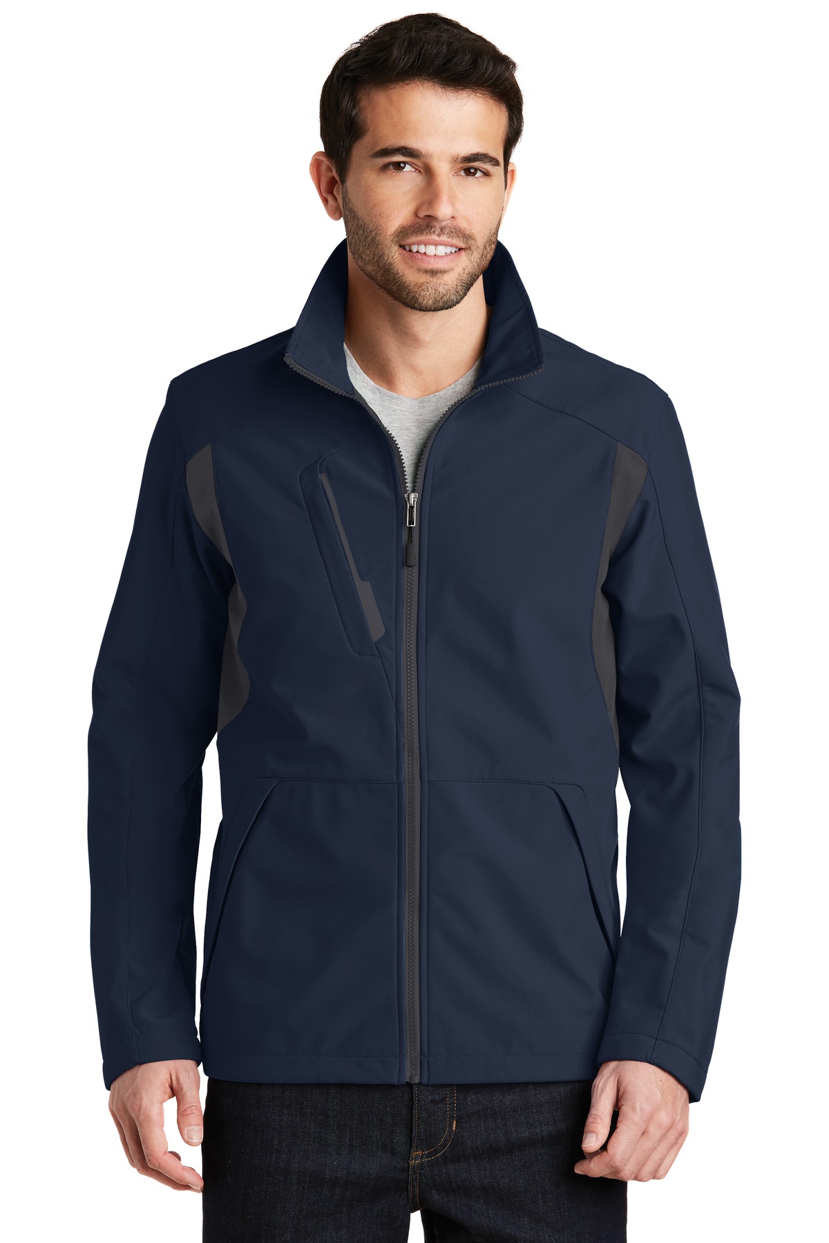 Port Authority  Back-Block Soft Shell Jacket. J336