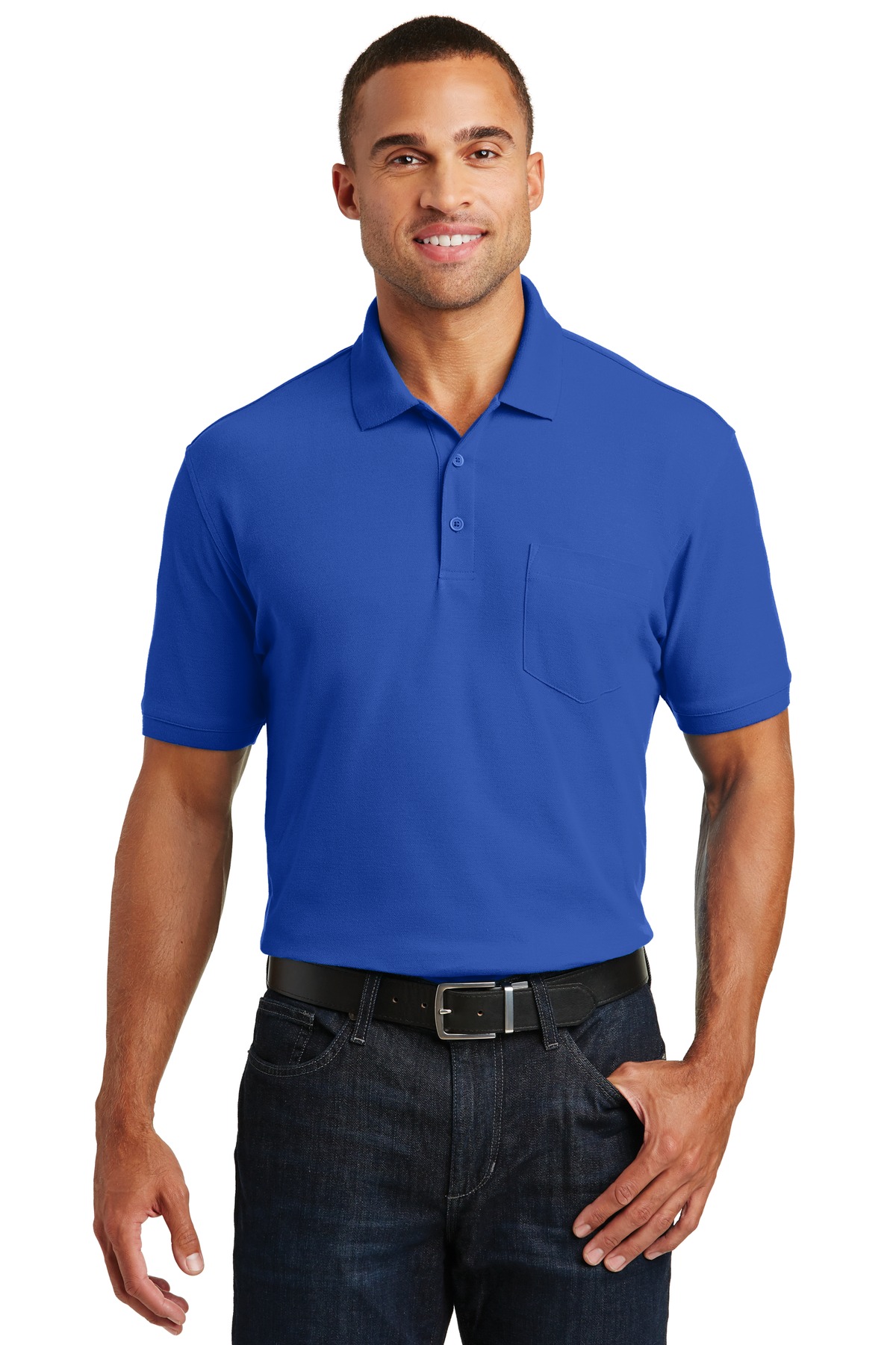 Port Authority  Core Classic Pique Pocket Polo. K100P