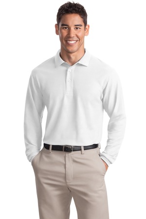 Port Authority Long Sleeve Silk Touch Polo. K500LS