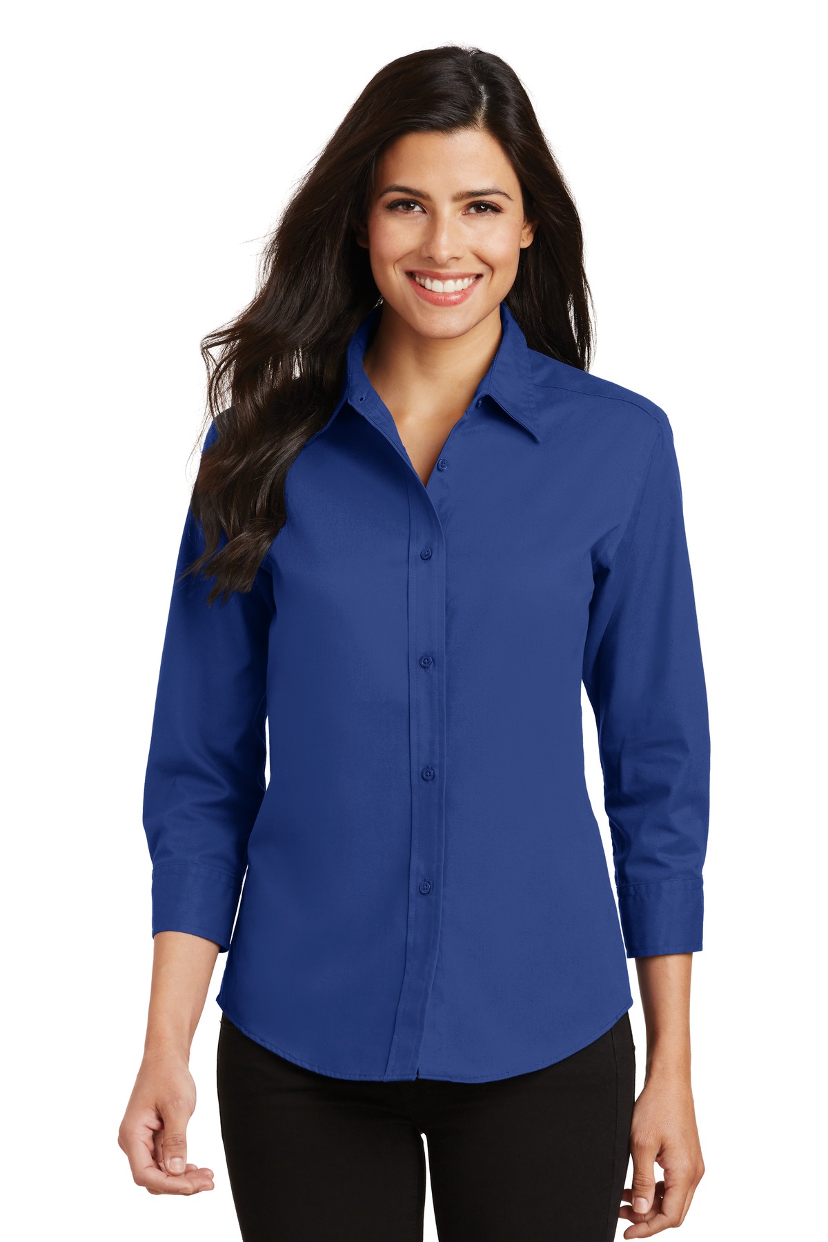 Port Authority Ladies Three-quarter-Sleeve Easy Care Shirt. L612