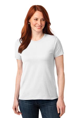 Port and Company Ladies 50-50 Cotton-Poly T-Shirt. LPC55