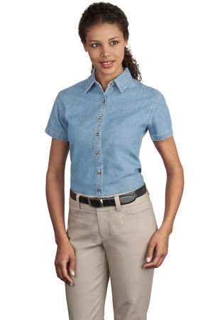 Port and Company - Ladies Short Sleeve Value Denim Shirt. LSP11
