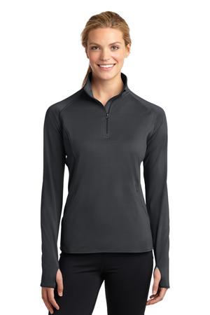 Sport-Tek Ladies Sport-Wick Stretch Half-Zip Pullover. LST850