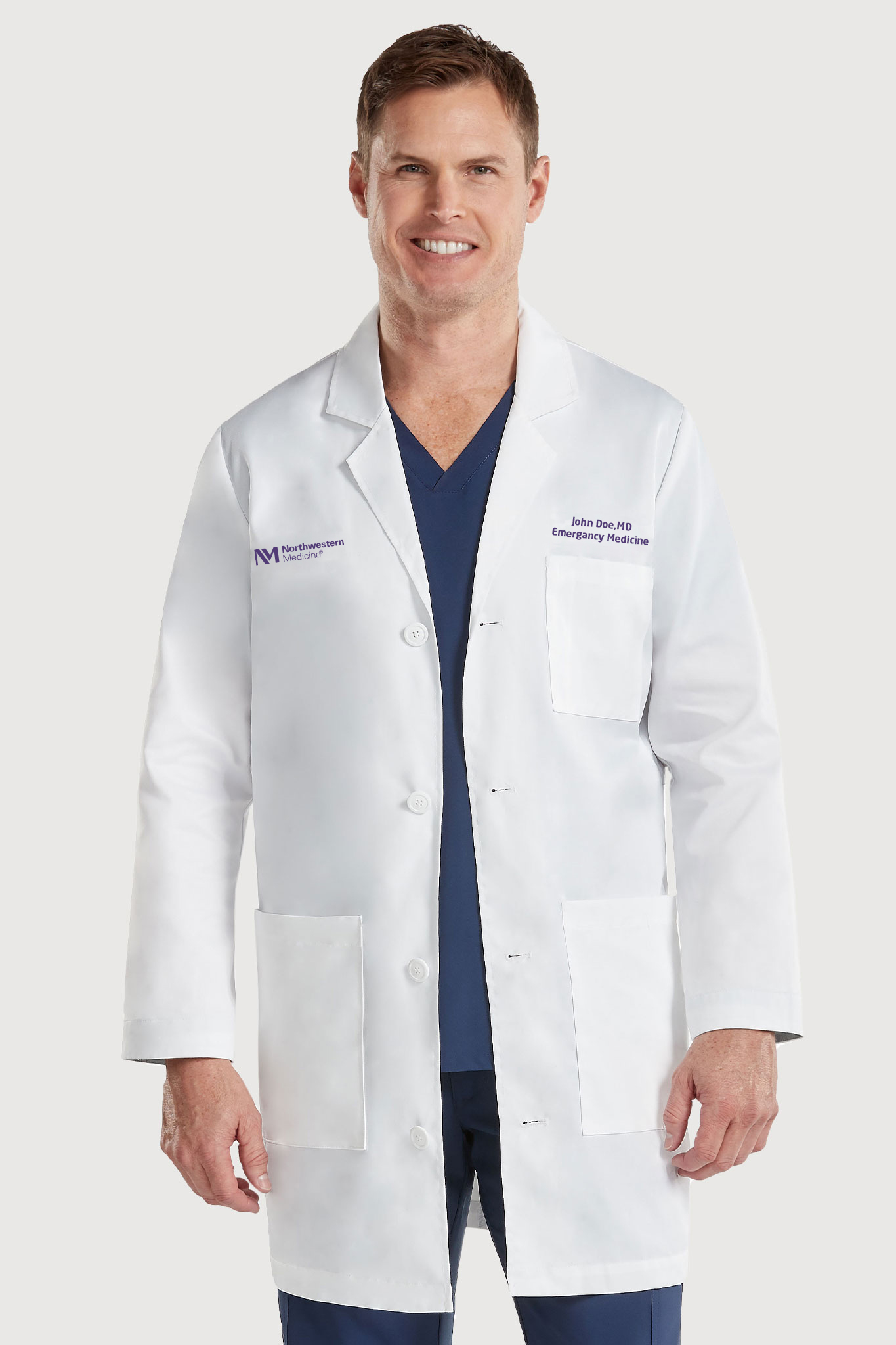 Unisex White Lab Coat
