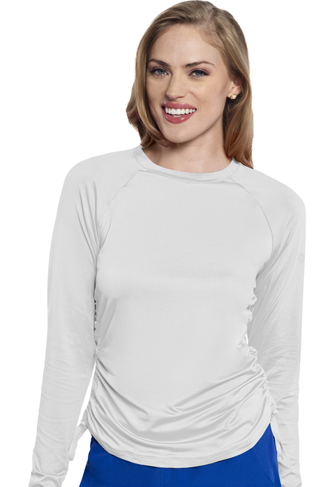 Med Couture Layers Long Sleeve Ruched Underscrub - MC700