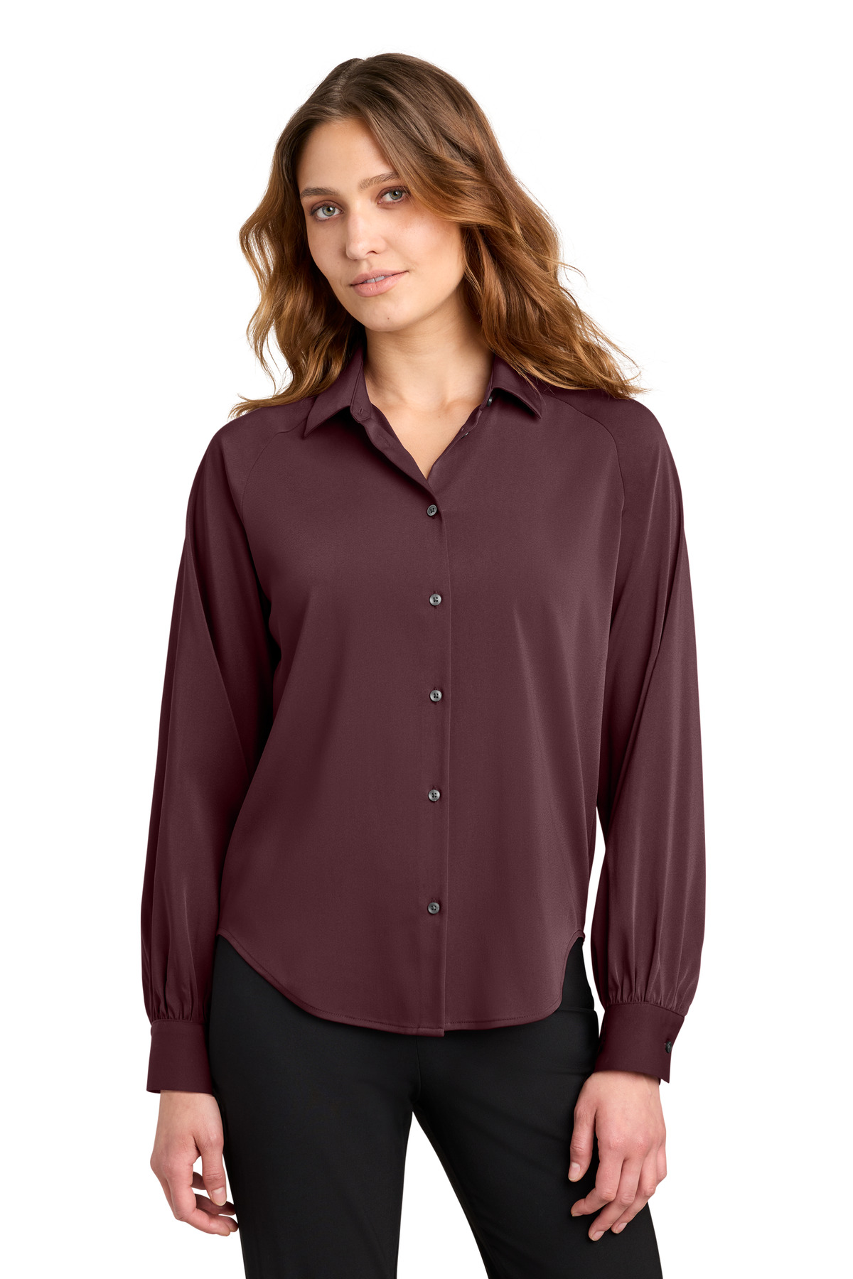 Mercer and Mettle Women's Long Sleeve Buttery Soft Blouse MM2017