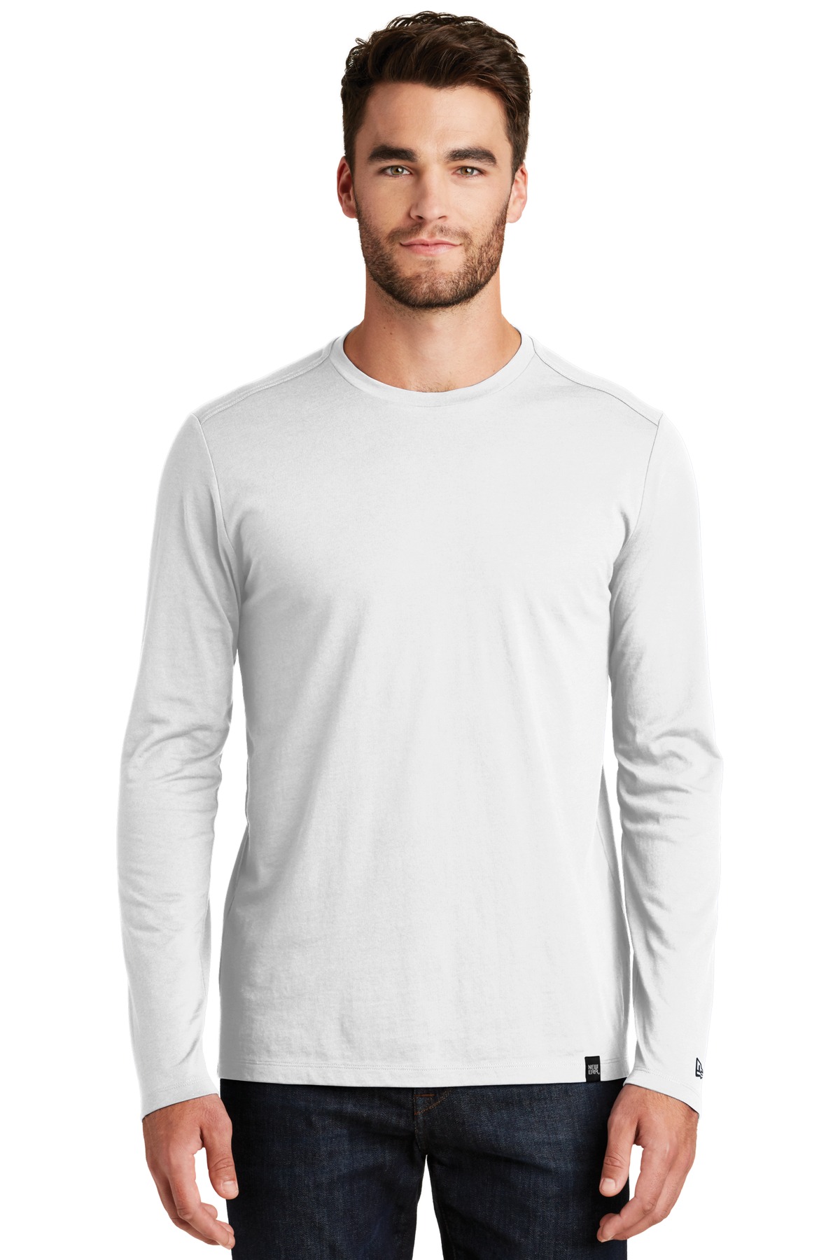 New Era  Heritage Blend Long Sleeve Crew Tee. NEA102